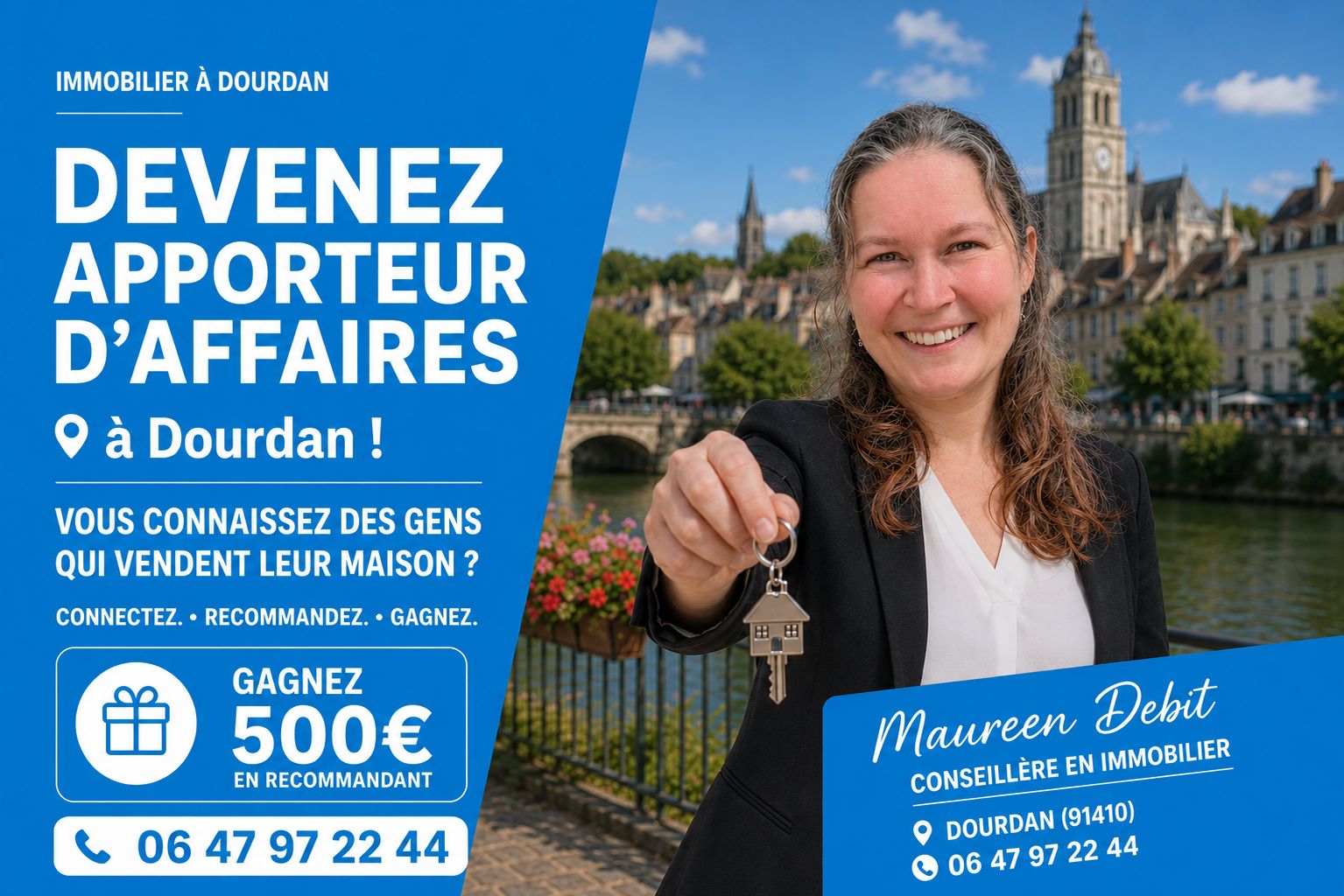 Devenez apporteur d'affaires à Dourdan avec Maureen Debit